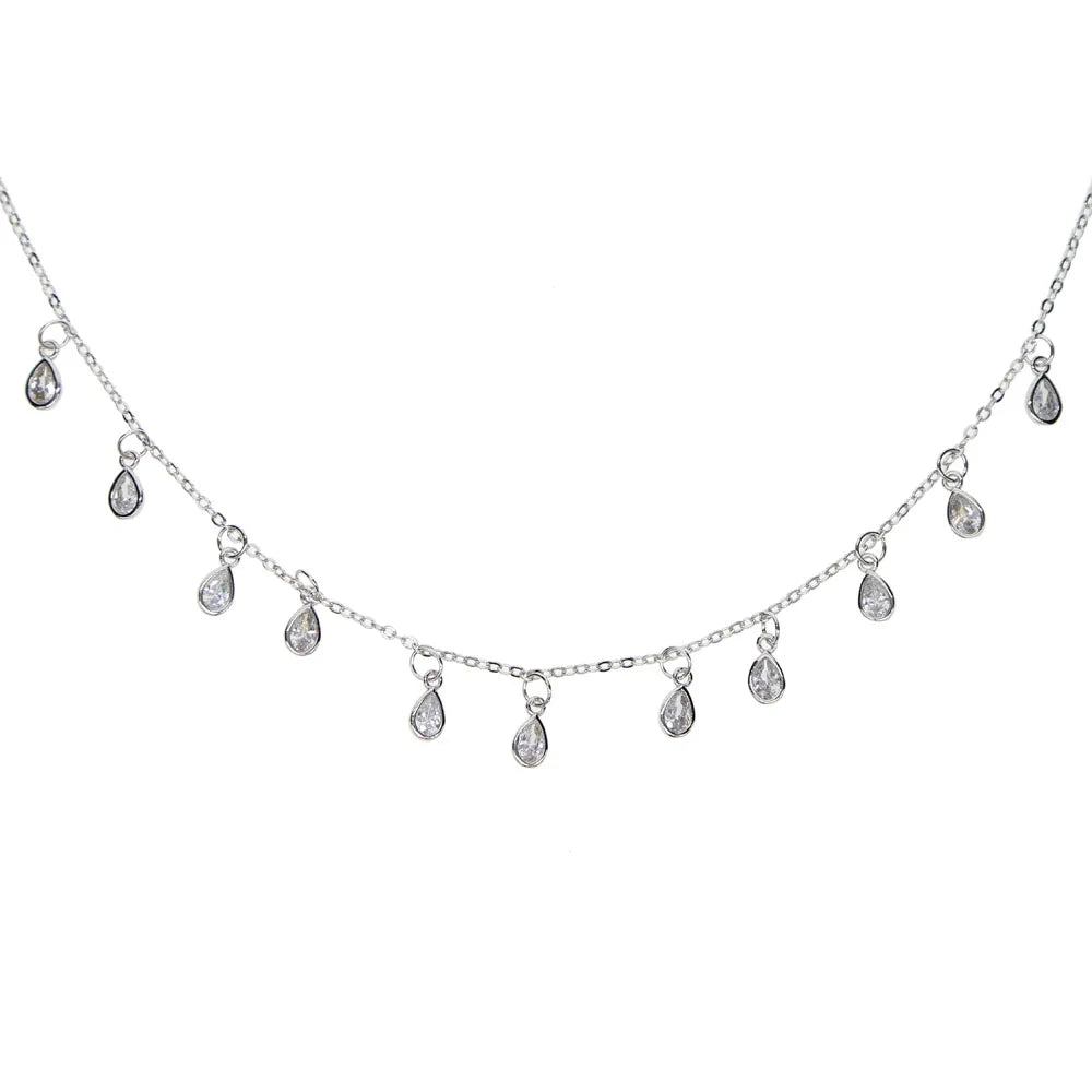 Collier pampille diamant