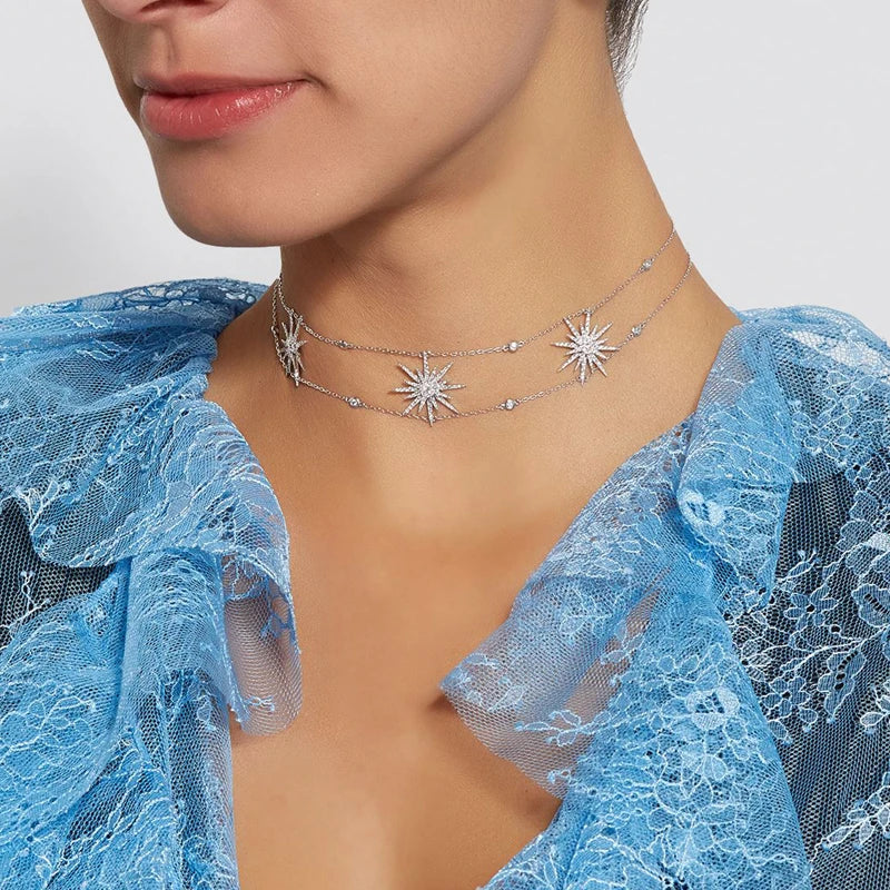 Collier Choker avec Zircons