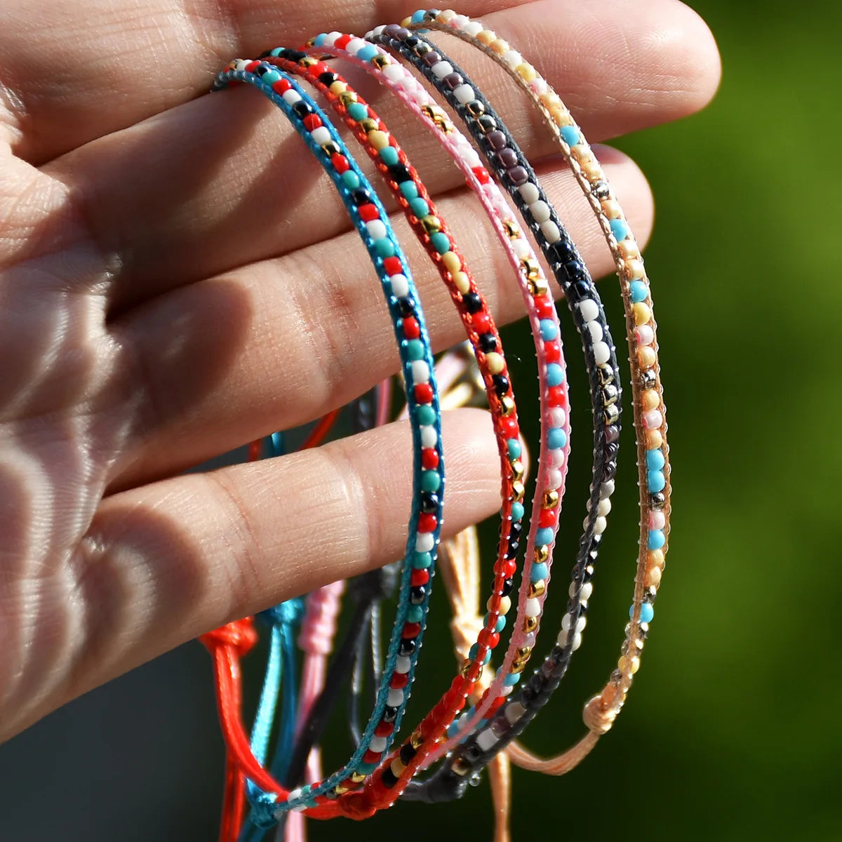 Bracelet perles de verre