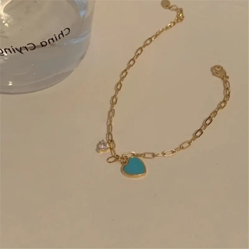 Collier amour bleu