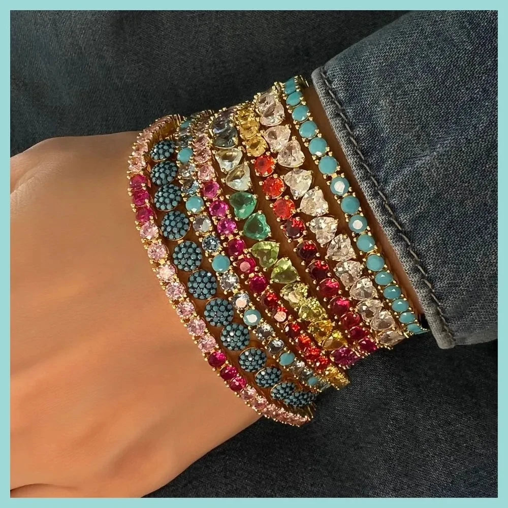 Bracelet cœur zircon