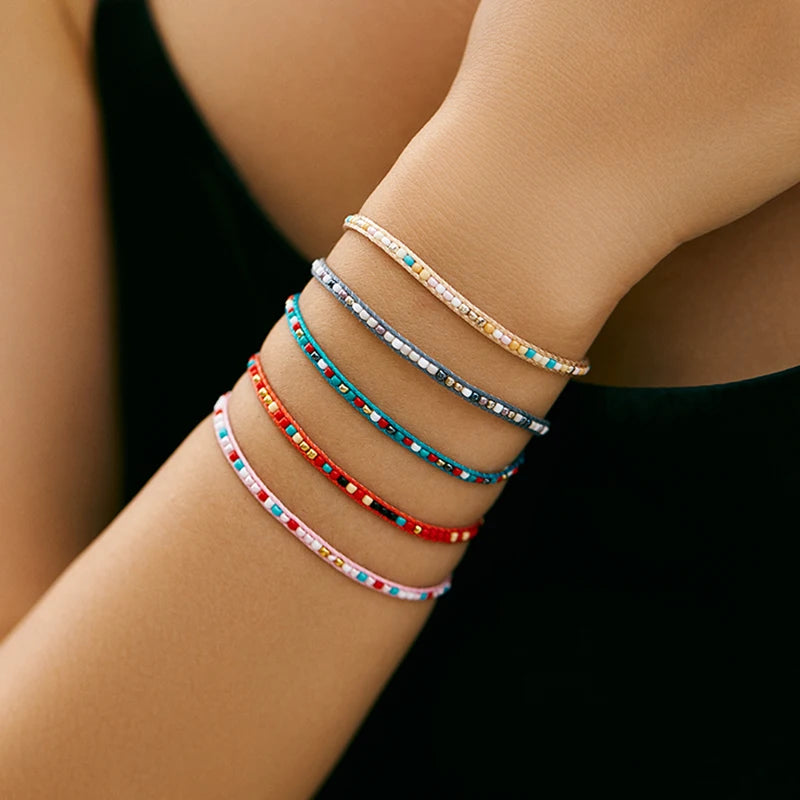 Bracelet perles de verre